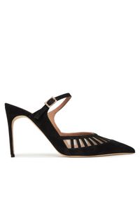 MALONE SOULIERS Klapki Bardot 90-2 Czarny. Kolor: czarny. Materiał: zamsz, skóra