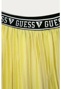 Guess Jeans - Spódnica dziecięca 116-175 cm. Kolor: żółty. Materiał: jeans #3