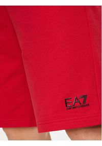 EA7 Emporio Armani Szorty sportowe 8NPS02 PJ05Z 1461 Czerwony Regular Fit. Okazja: na plażę. Kolor: czerwony. Materiał: bawełna. Styl: sportowy