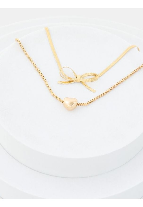 Sinsay - Bransoletki z błyszczącym wykończeniem 2 pack - złoty. Materiał: złote. Kolor: złoty