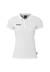 KEMPA - Damska koszulka polo Kempa Classic. Typ kołnierza: polo. Kolor: czarny, biały, wielokolorowy. Wzór: haft, napisy