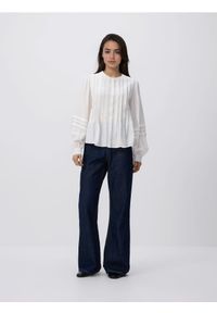 Reserved - Wiskozowa koszula - złamana biel. Materiał: wiskoza #1