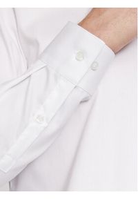 Calvin Klein Koszula K10K108426 Biały Slim Fit. Kolor: biały. Materiał: bawełna #2