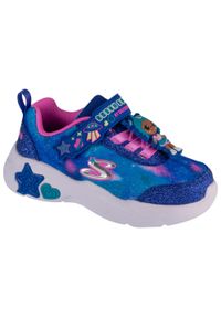 skechers - Buty sportowe Sneakersy dziewczęce, Snuggle Sneaks - Skech Squad. Kolor: niebieski. Sport: turystyka piesza