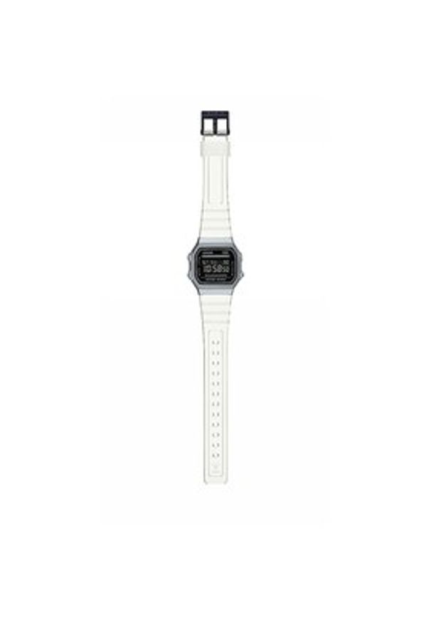 Casio Zegarek Vintage Digital A168XES-1BEF Biały. Kolor: biały. Styl: vintage