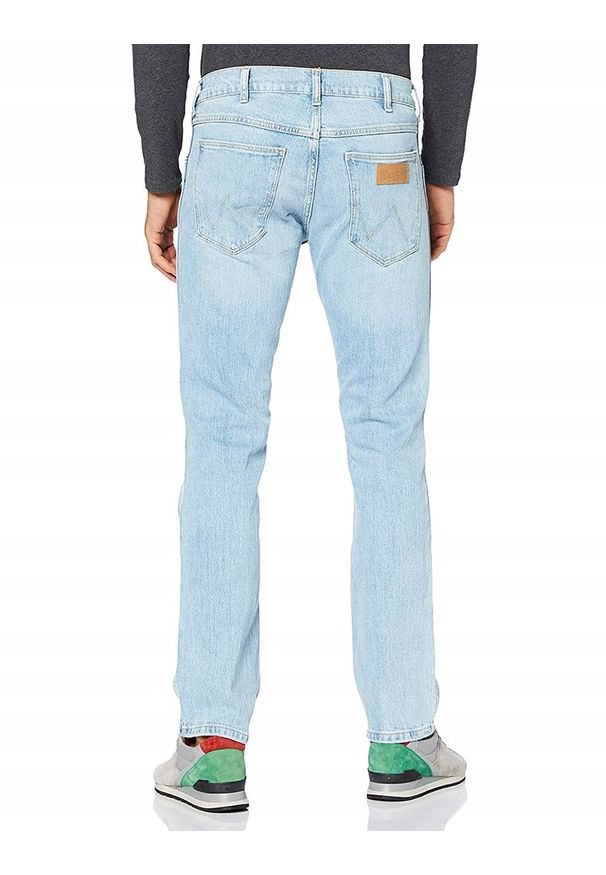 Wrangler - WRANGLER GREENSBORO MĘSKIE SPODNIE JEANSOWE JEANSY MORNING LIGHT W15QBG76N 112126861