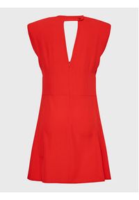Kontatto Sukienka koktajlowa NO1006 Czerwony Slim Fit. Kolor: czerwony. Materiał: syntetyk. Styl: wizytowy #6