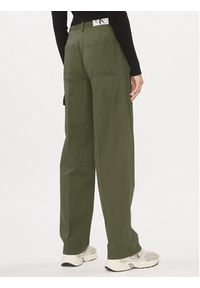 Calvin Klein Jeans Spodnie materiałowe J20J221297 Zielony Straight Fit. Kolor: zielony. Materiał: bawełna