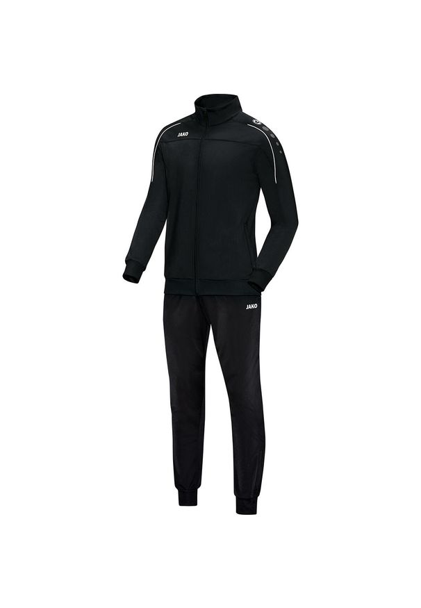 Dres Jako polyester Classico. Kolor: czarny. Materiał: dresówka. Sport: piłka nożna