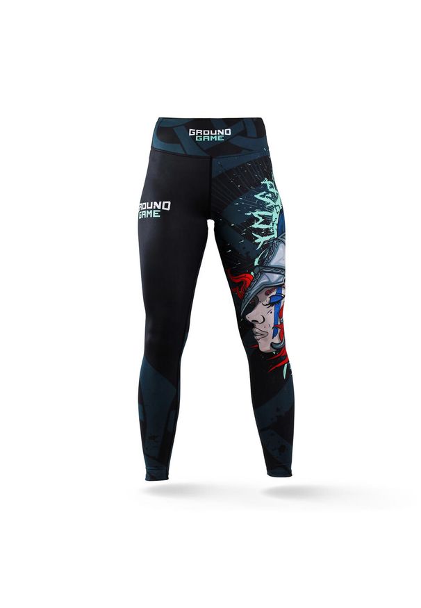 GROUND GAME - Legginsy sportowe damskie Ground Game Valkyria. Kolor: wielokolorowy. Materiał: poliester, elastan