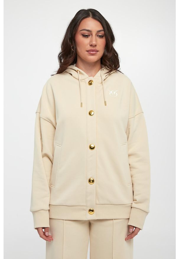 Pinko - Bluza damska z kapturem Macina PINKO. Typ kołnierza: kaptur