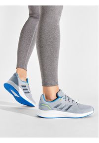 Adidas - adidas Sneakersy Runfalcon 2.0 K HR1409 Szary. Kolor: szary. Materiał: materiał