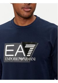 EA7 Emporio Armani Dres 3DPV51 PJ05Z 1554 Granatowy Regular Fit. Kolor: niebieski. Materiał: bawełna