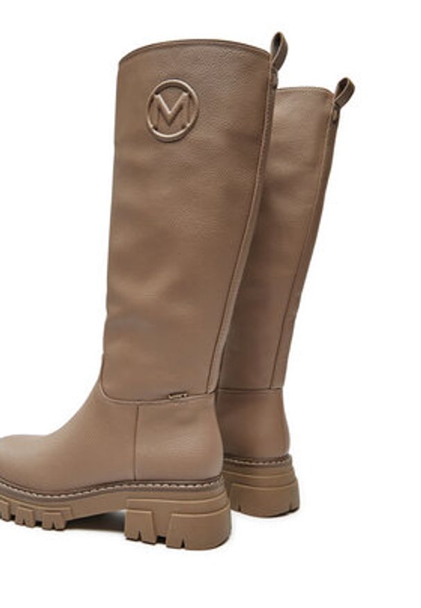 MEXX Oficerki MI001805143W Beżowy. Kolor: beżowy. Materiał: skóra