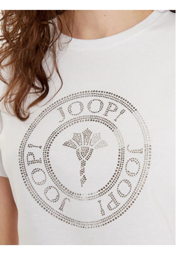 JOOP! T-Shirt 58 10018228 30042942 Biały Slim Fit. Kolor: biały. Materiał: bawełna
