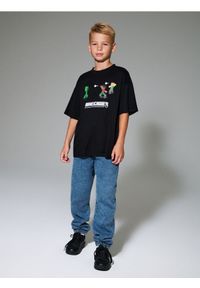 Sinsay - Ocieplane spodnie jogger z polarem wewnątrz - niebieski. Kolor: niebieski #1