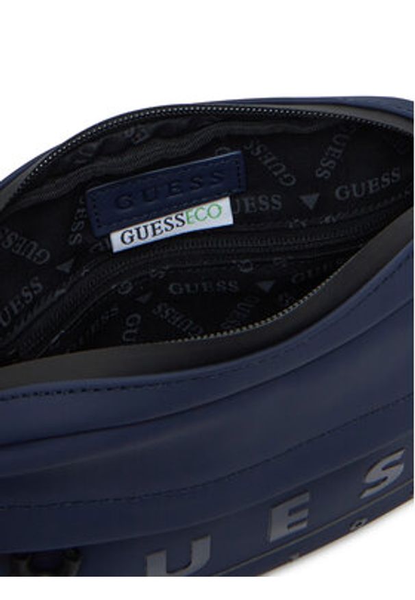 Guess Saszetka HMSOWR P5272 Granatowy. Kolor: niebieski. Materiał: skóra