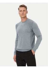 BOSS Sweter KN_Momentum 50558351 Szary Regular Fit. Kolor: szary. Materiał: syntetyk #1