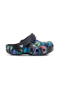 Buty do chodzenia niemowlęce Crocs Classic Dino Clog. Kolor: czarny. Materiał: materiał, syntetyk