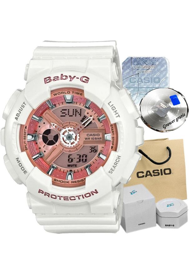 CANYON - Zegarek dziecięcy Casio BABY-G OLIVIA 10 BAR z GRAWEREM