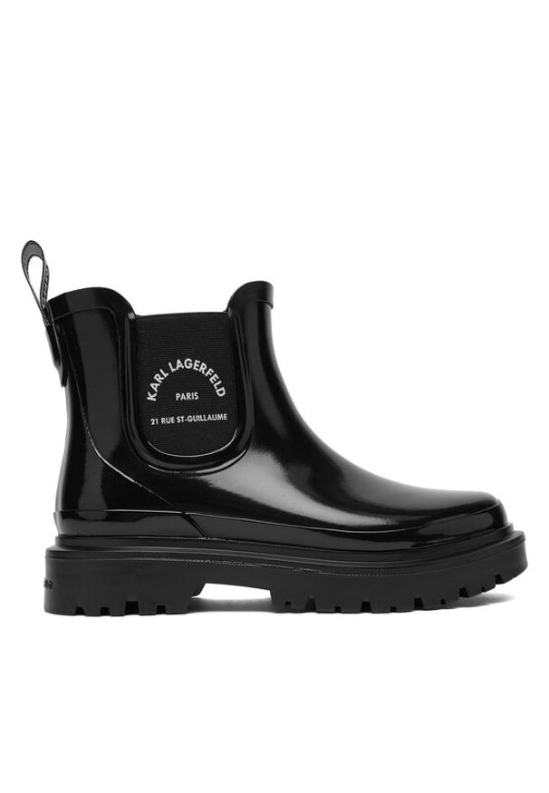 Karl Lagerfeld - KARL LAGERFELD Kalosze KL47140 Czarny. Kolor: czarny. Materiał: syntetyk