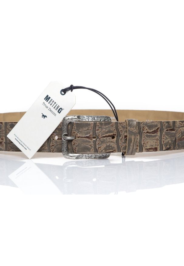 Mustang - MUSTANG PASEK SKÓRZANY SOPO-MUS104 6862 40mm Ledergürtel (Q. 6271 ). Materiał: skóra. Wzór: paski. Styl: klasyczny