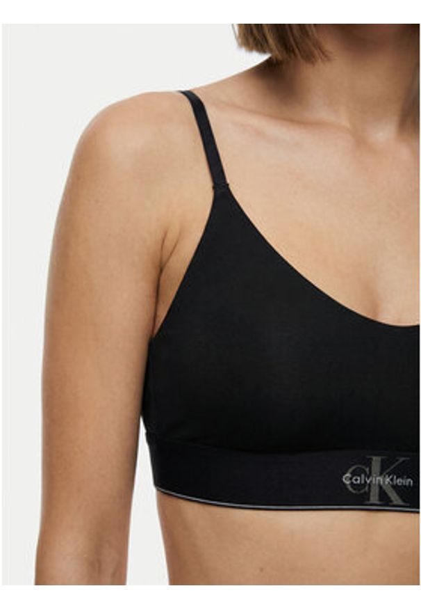 Calvin Klein Underwear Biustonosz top LV00QF8814 Czarny. Kolor: czarny. Materiał: syntetyk