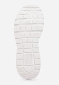 Renee - Białe Sneakersy na Platformie z Transparentną Wstawką przy Podeszwie Riovira. Kolor: biały. Obcas: na platformie #5