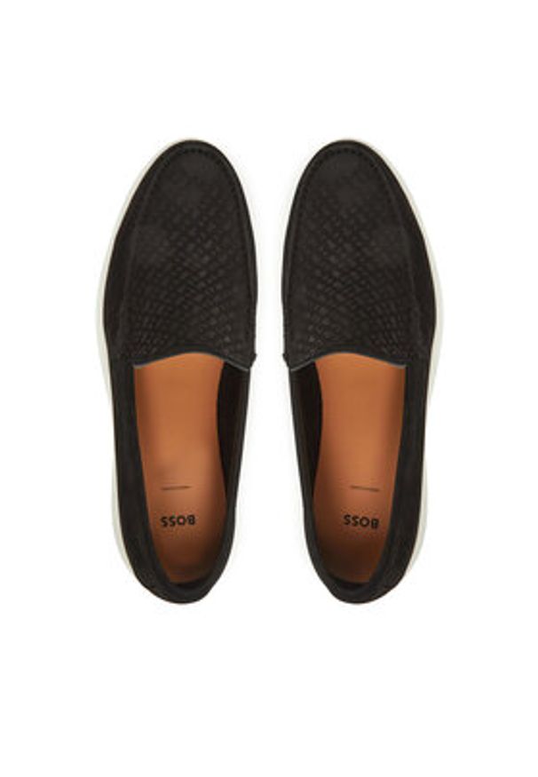 BOSS Mokasyny 50541738 Czarny. Kolor: czarny. Materiał: skóra