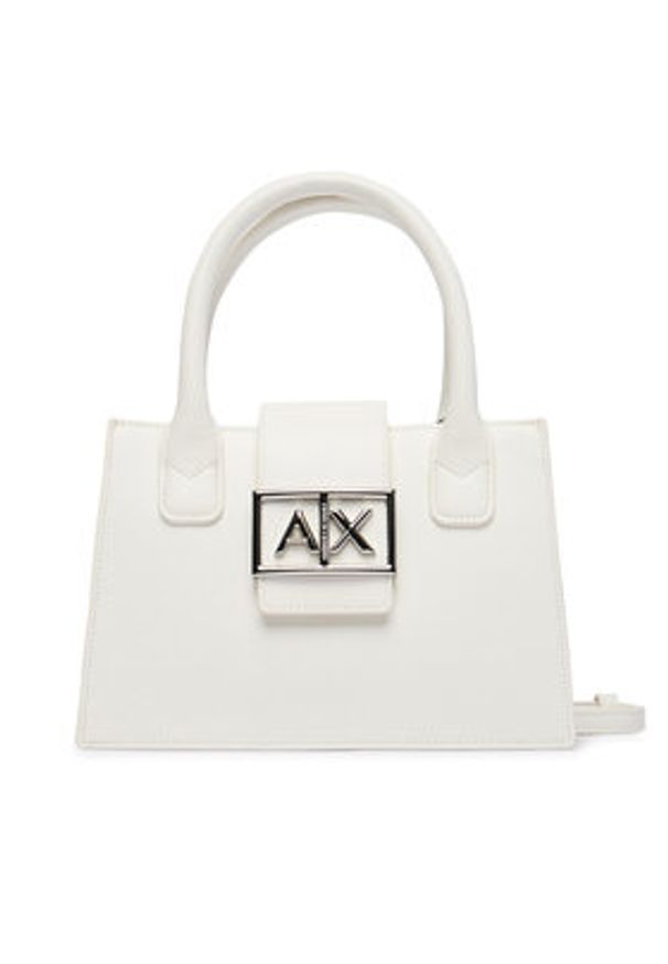 Armani Exchange Torebka XW000306 AF12039 U0011 Écru. Kolor: kremowy. Materiał: skórzane