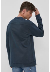 Only & Sons Bluza bawełniana męska kolor granatowy gładka. Okazja: na co dzień. Kolor: niebieski. Materiał: bawełna. Wzór: gładki. Styl: casual #5