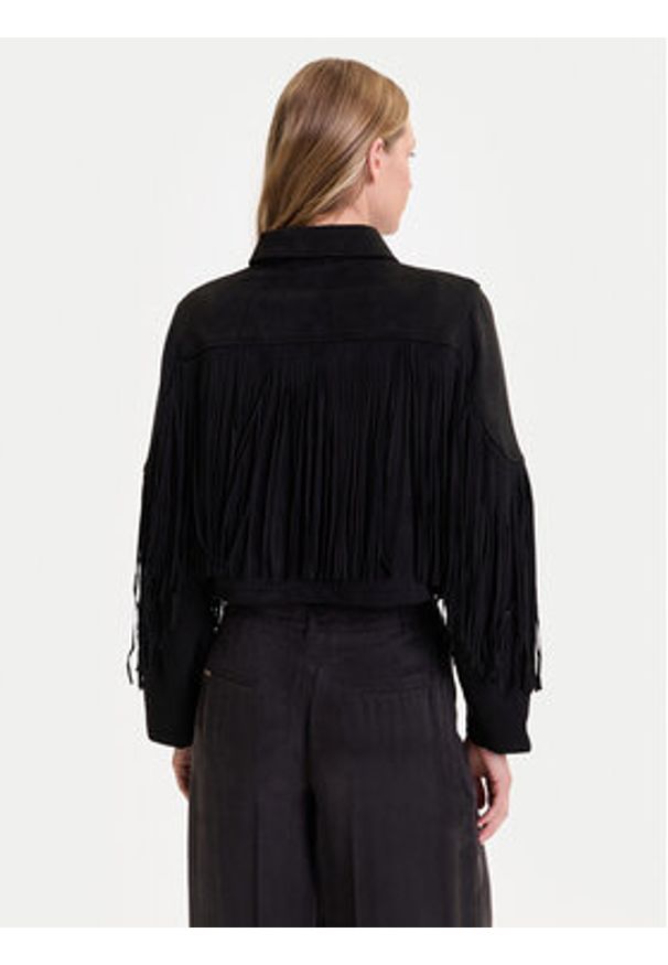 only - ONLY Kurtka z imitacji skóry Diane 15354896 Czarny Regular Fit. Kolor: czarny. Materiał: skóra