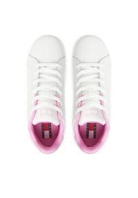 Tommy Jeans Sneakersy Tjw Flatform Patent Sneaker EN0EN02864 Écru. Materiał: skóra #3