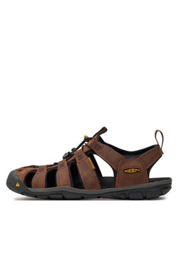 keen - Keen Sandały Clearwater Cnx Leather 1013106 Brązowy. Kolor: brązowy. Materiał: nubuk, skóra