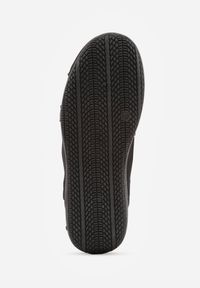 Born2be - Czarne Sneakersy Ozdobione Przeszyciami i Podwójnym Sznurowaniem Coraera. Nosek buta: okrągły. Zapięcie: sznurówki. Kolor: czarny. Materiał: skóra, syntetyk, nubuk. Wzór: aplikacja. Obcas: na obcasie. Wysokość obcasa: niski #7