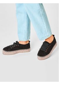 Manebi Espadryle Sneakers D K 1.0 E0 Czarny. Kolor: czarny. Materiał: skóra, zamsz #6