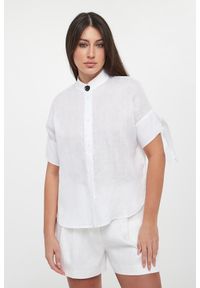 Armani Exchange - Koszula damska lniana ARMANI EXCHANGE. Materiał: len #1