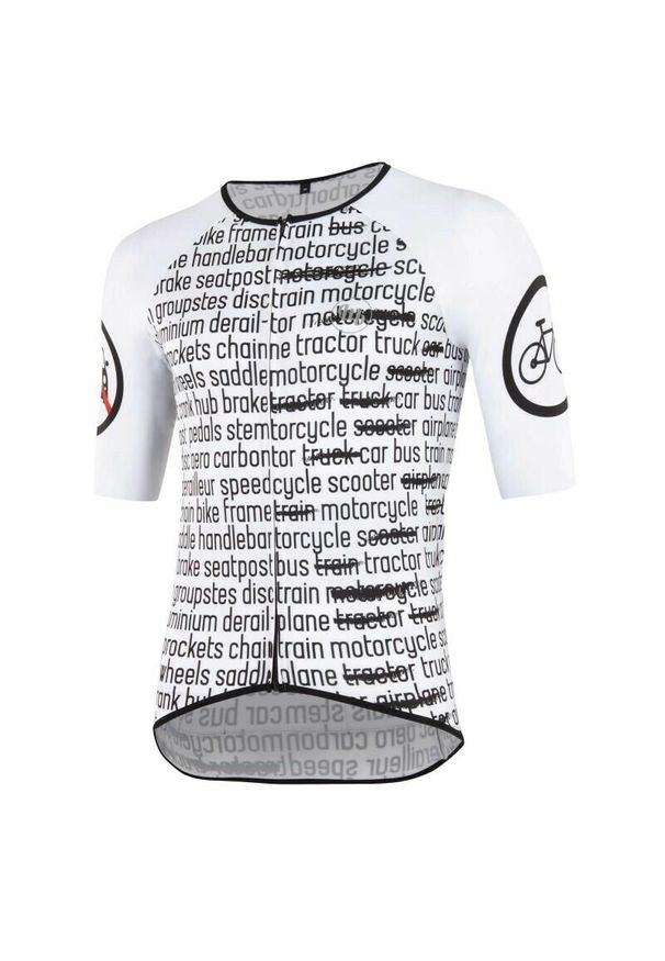 MB WEAR - Jersey Mb Wear Comfort Priority. Kolor: czarny, wielokolorowy, biały. Materiał: jersey. Sport: kolarstwo