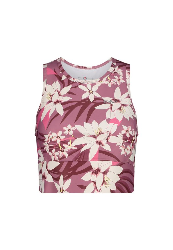 Damski tank top CMP. Kolor: różowy, fioletowy, wielokolorowy, biały