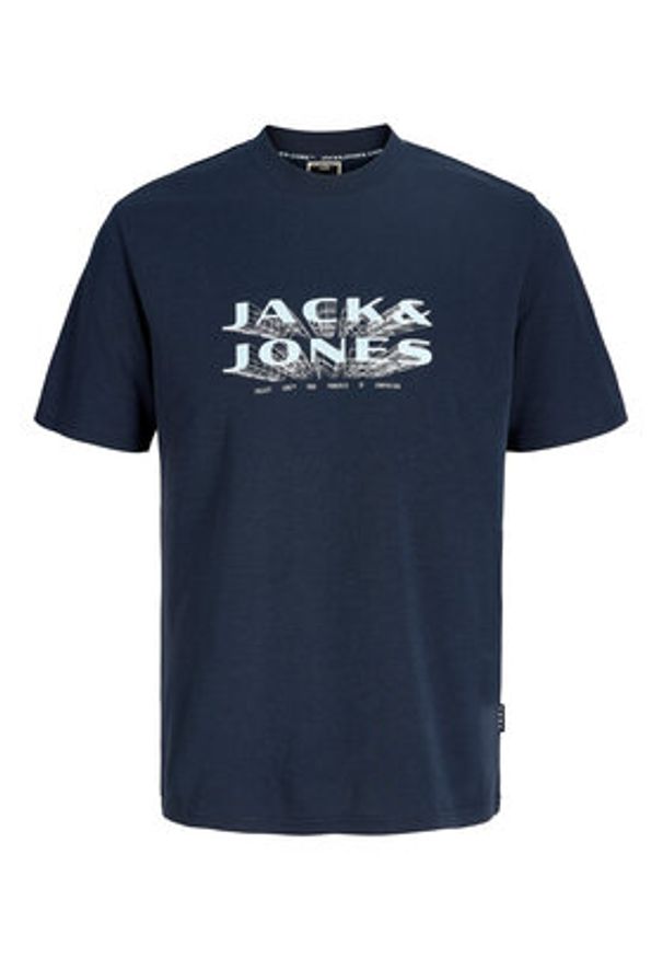 Jack & Jones T-Shirt Fusion 12289880 Niebieski Regular Fit. Kolor: niebieski. Materiał: bawełna
