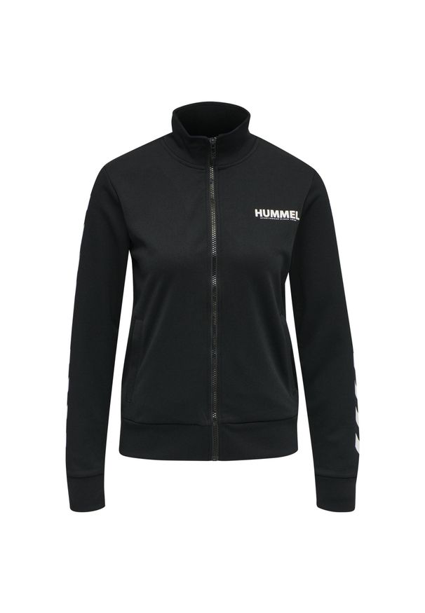 Damska bluza dresowa zapinana na zamek Hummel Legacy. Kolor: czarny. Materiał: dresówka. Sport: piłka ręczna
