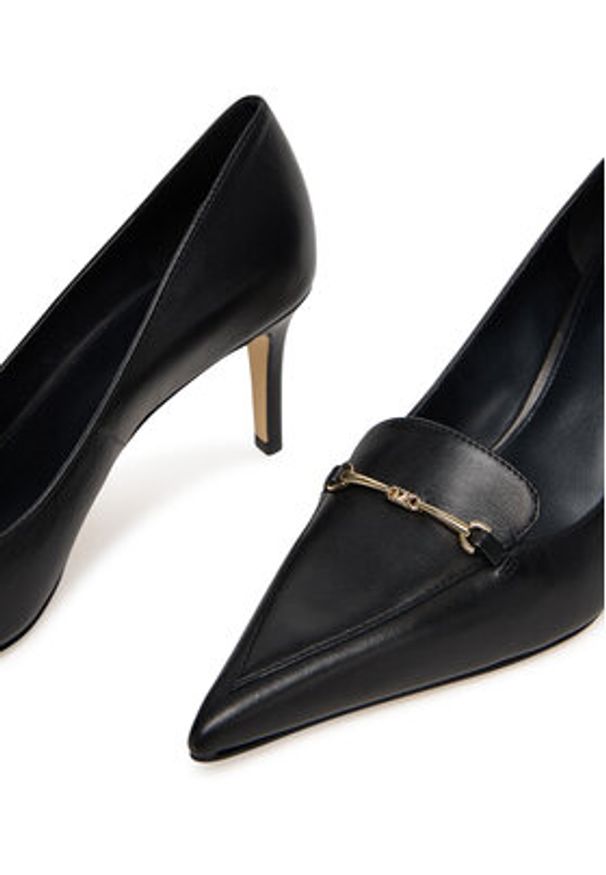 MICHAEL Michael Kors Szpilki Lena 40T5LEMP1L Czarny. Kolor: czarny. Materiał: skóra. Obcas: na szpilce