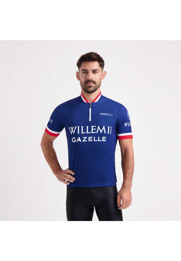 ROGELLI - Koszulka rowerowa męska Rogelli Wagtmans. Kolor: niebieski