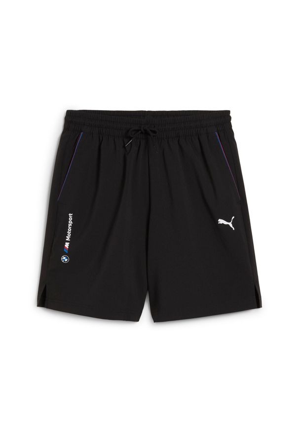 Szorty Puma BMW MMS MT7+ Woven 7". Kolor: czarny. Długość: krótkie. Sezon: lato