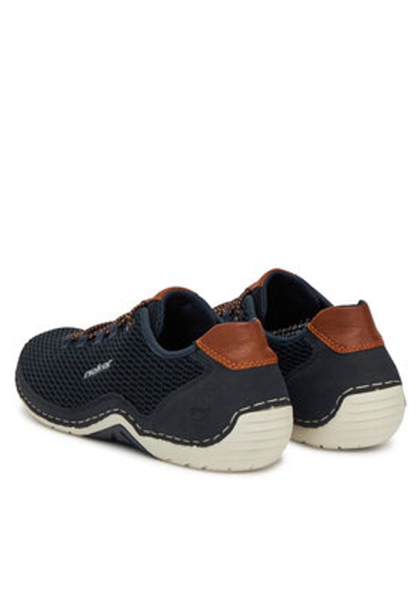 Rieker Sneakersy 07555-14 Czarny. Kolor: czarny. Materiał: materiał