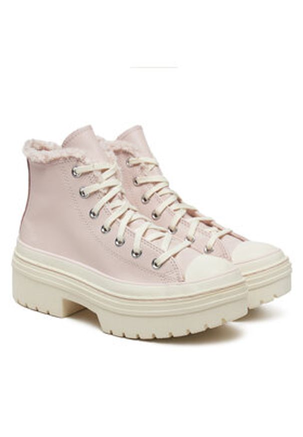 Converse Trampki Chuck Taylor All Star Lugged Heel Sherpa A09346C 662 Różowy. Kolor: różowy. Materiał: materiał