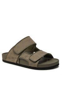 Guess Klapki Igea II Jqd 4g FMGIGJ FAL03 Khaki. Kolor: brązowy. Materiał: materiał #3