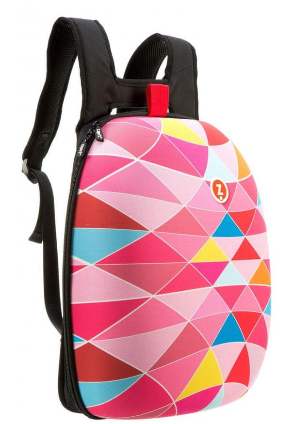 Zipit plecak Shell Pink triangles. Styl: elegancki