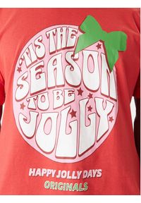 Jack & Jones - Jack&Jones T-Shirt Holiday Cartoon 12287550 Czerwony Relaxed Fit. Kolor: czerwony. Materiał: bawełna #5