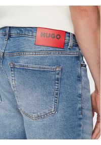 Hugo - HUGO Szorty jeansowe 50556163 Niebieski Regular Fit. Kolor: niebieski. Materiał: bawełna #4